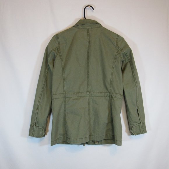 Madewell Military Olive Green Anorak Drawstring Waist Zip Up Jacket Coat… - Picture 7 of 7